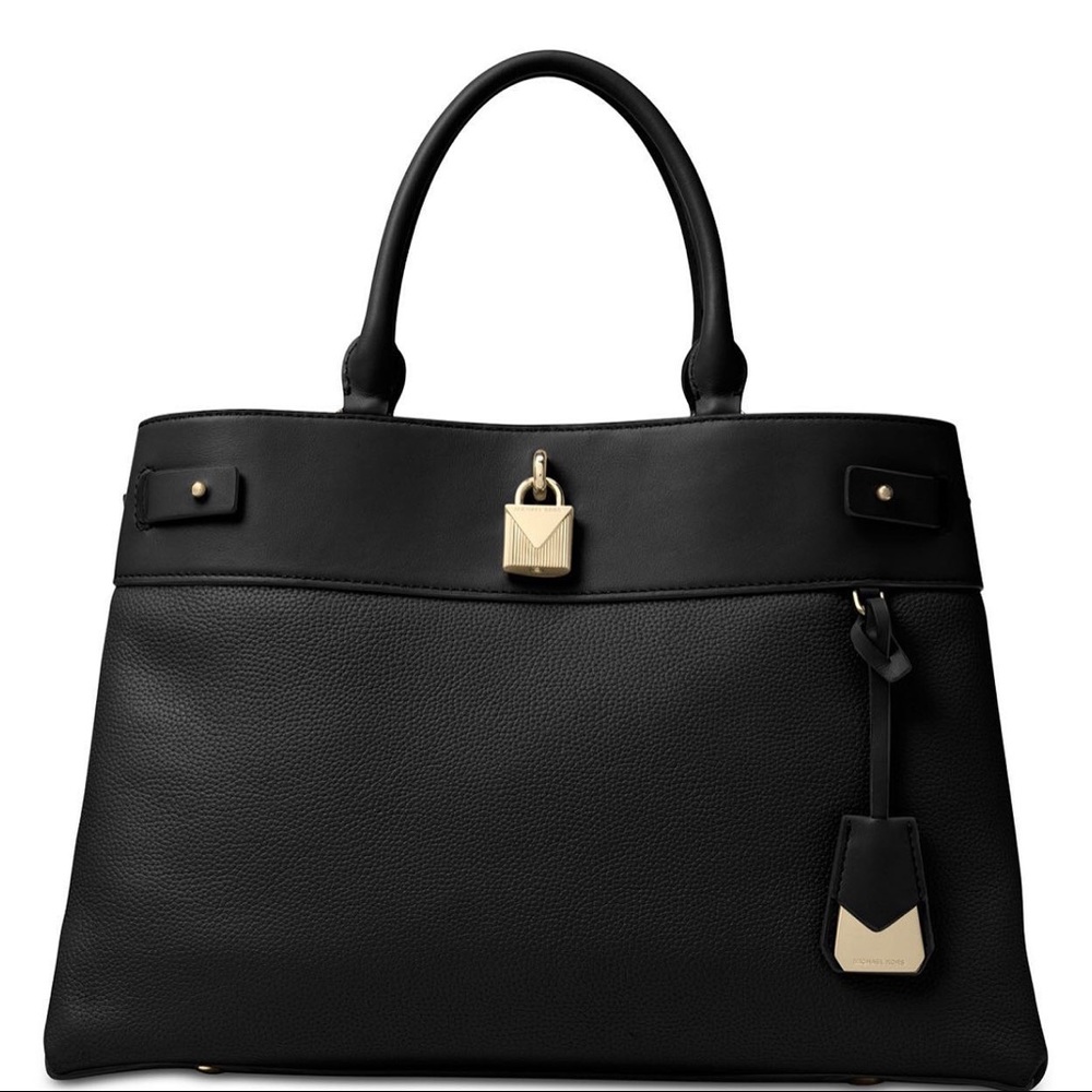 🆕 MICHAEL KORS Gramercy Large Leather Satchel - Picture 1 of 7